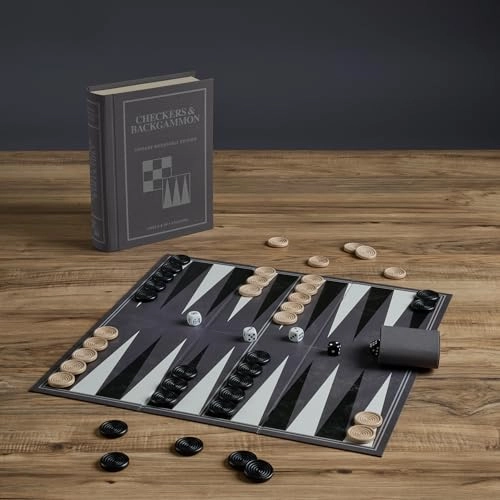 Checkers and Backgammon Vintage Bookshelf Edition