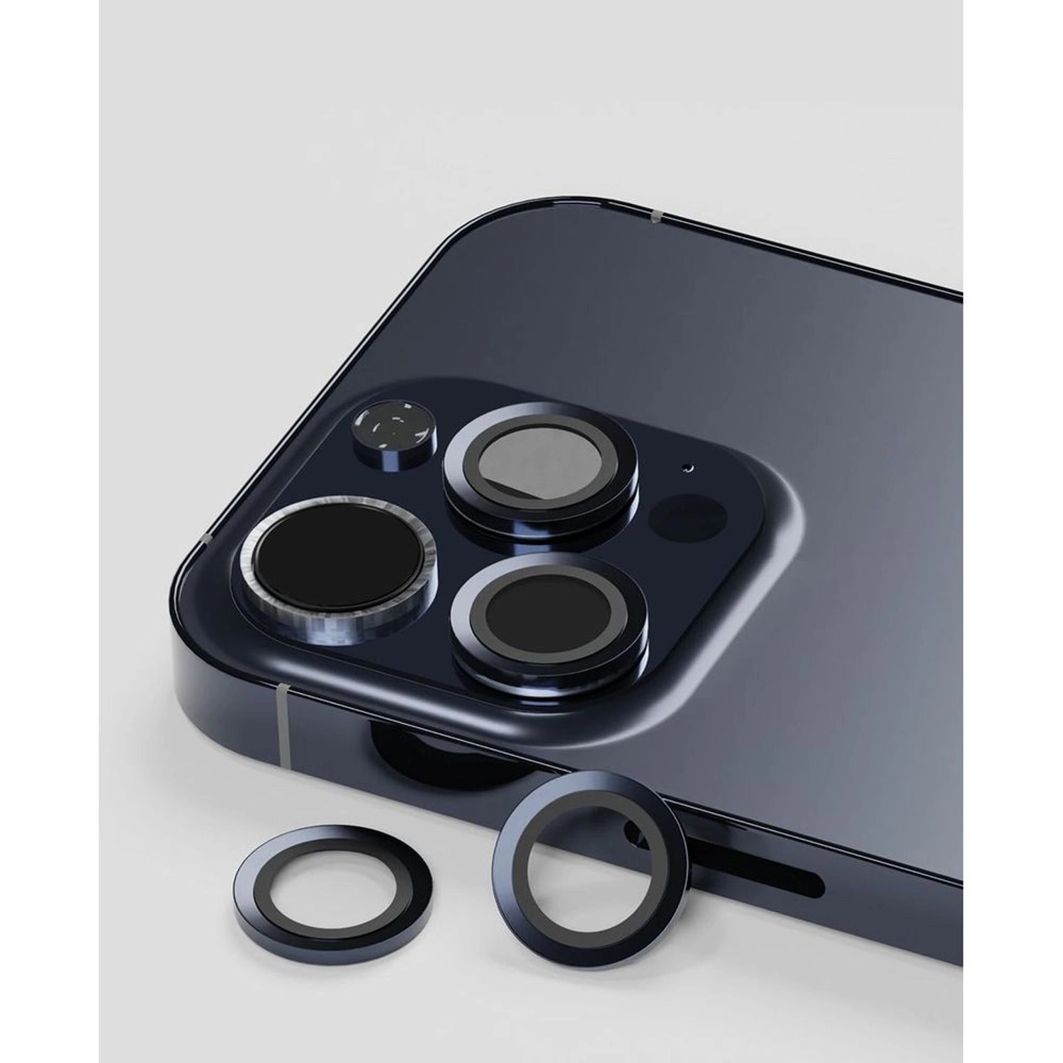 Clear Tempered Glass Camera Lens Protector for iPhone 15 Pro / iPhone 15 Pro Max (3-Pack)