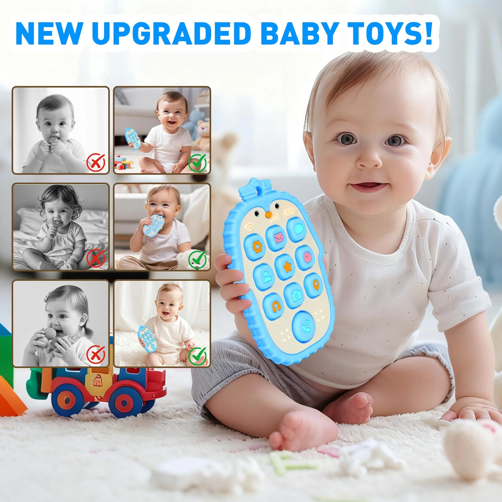 Phone Press Teether - Silicone