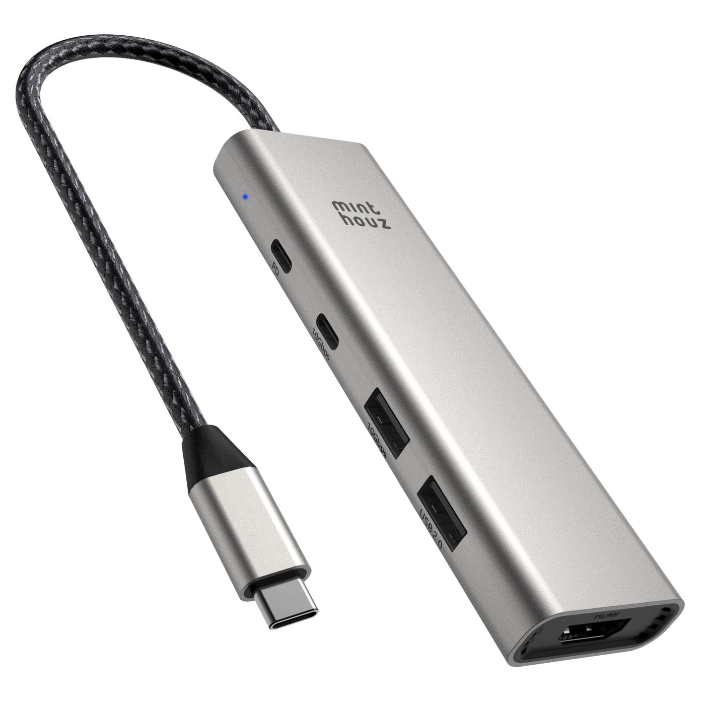 Minthouz USB C Hub - 5-in-1 4K @60hz 125W PD