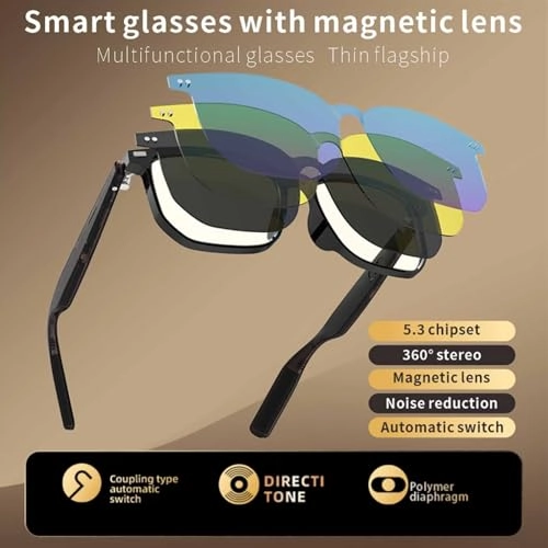 Smart Glasses - Magnetic Suction Night Vision 98% Blue Light Blocking