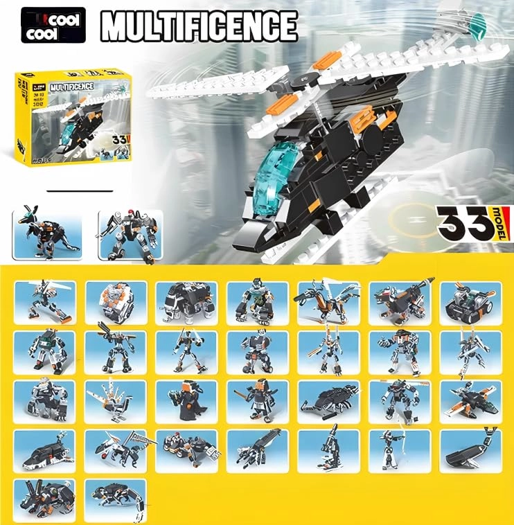 Magic Building Blocks Set - robot 256pcs