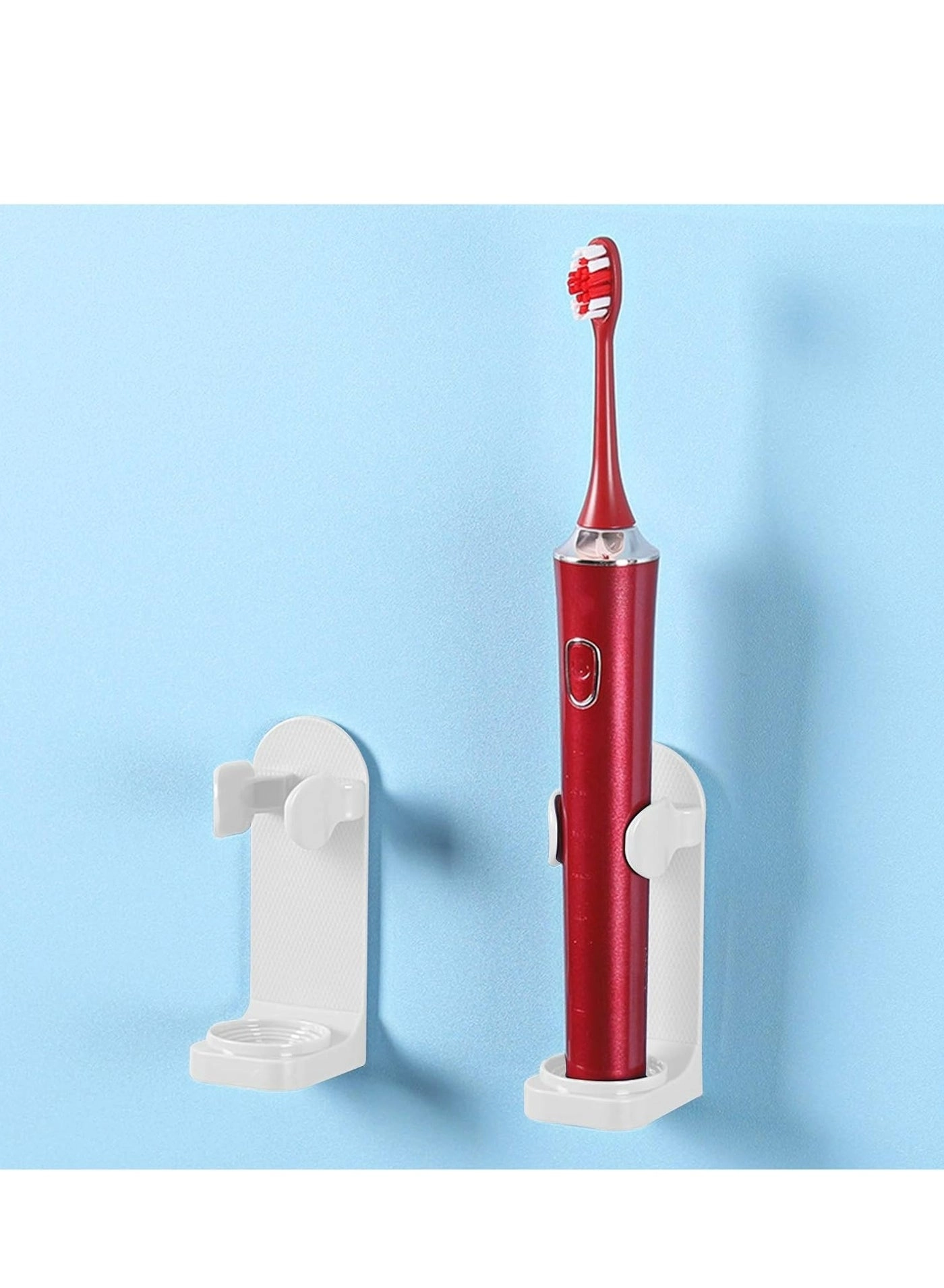 Wall-Mounted Electric Toothbrush Holder - 2pcs Auto Lock & Gravity Release