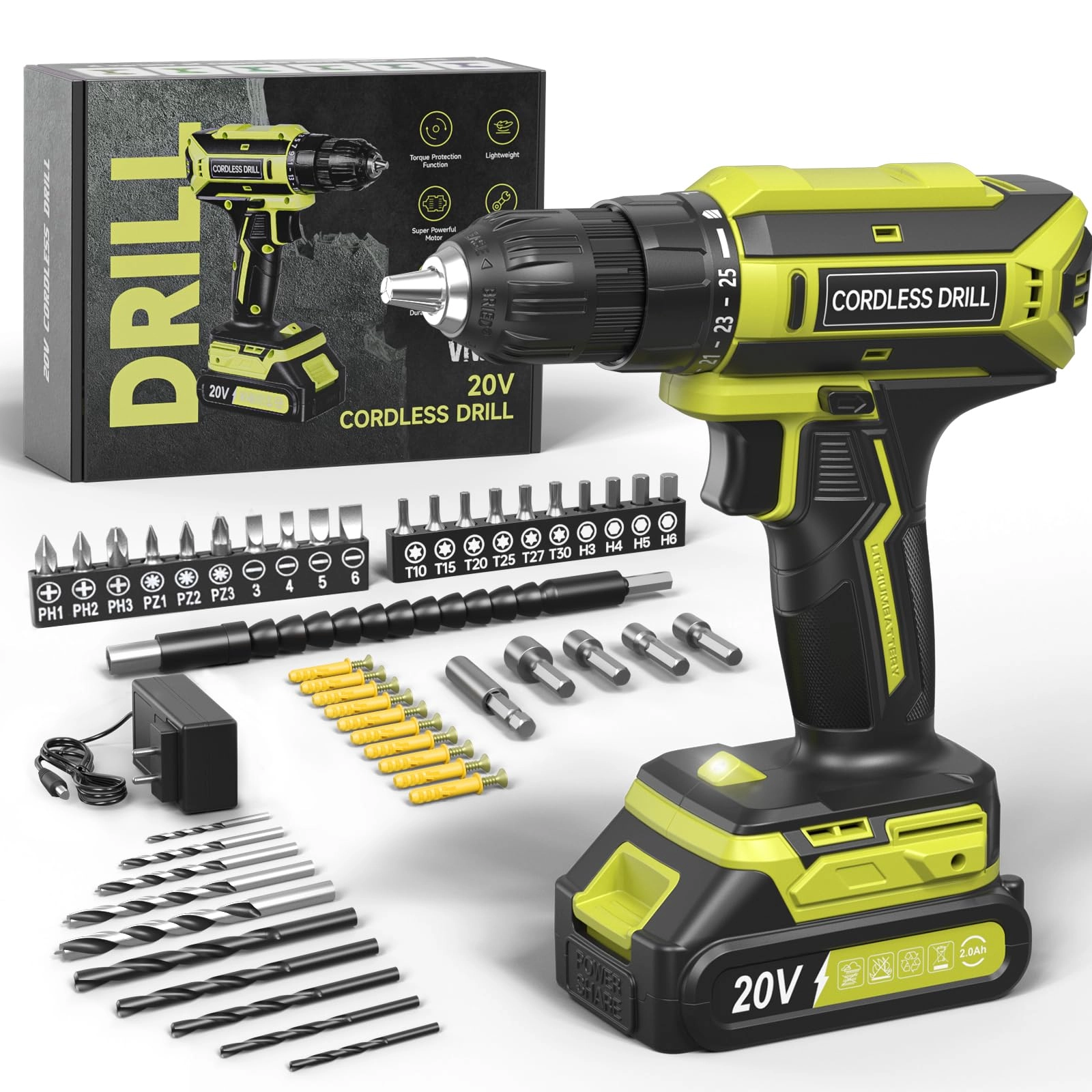 Cordless Drill Driver - 2000mAh