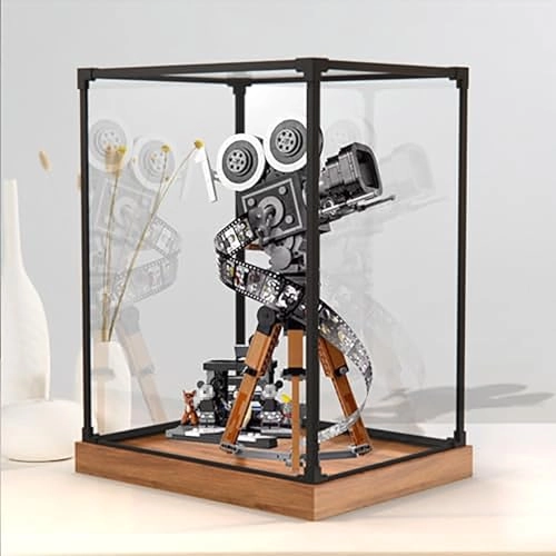 Display Case - 30 x 20 x 40 cm Wood Grain Base