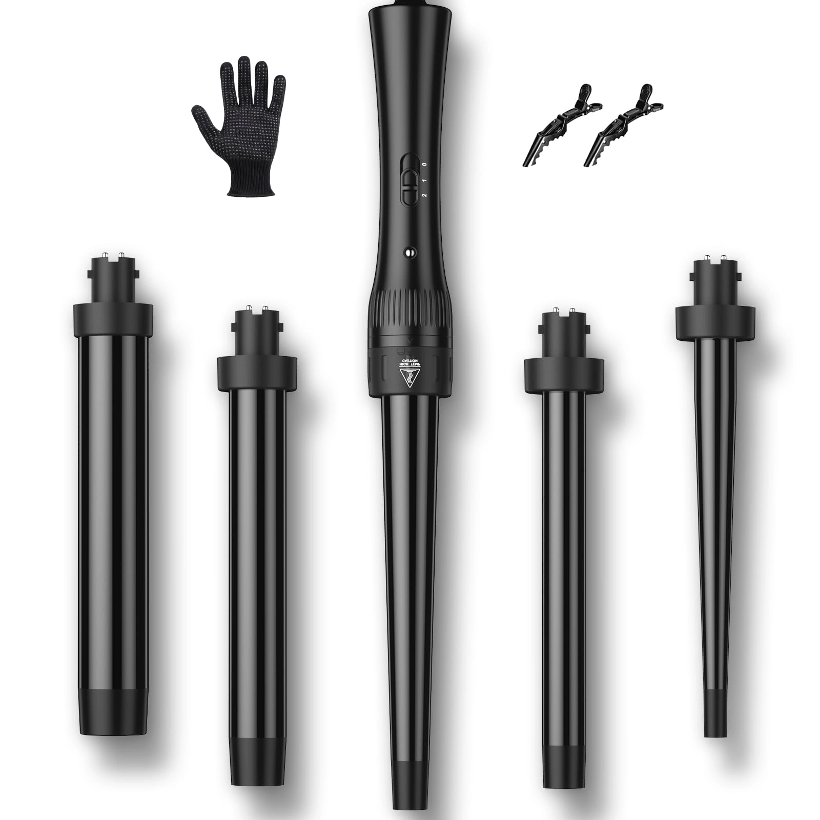 5 in 1 hair curler set - 10mm-32mm