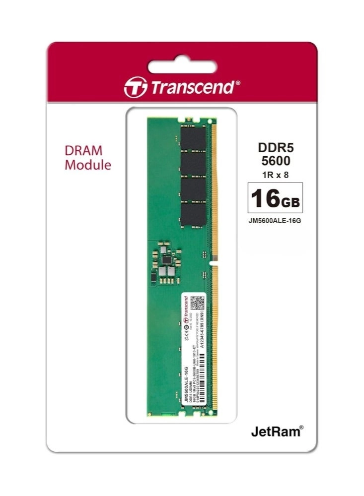 Transcend JetRam - 16 GB 5600 MHz U-DIMM DDR5
