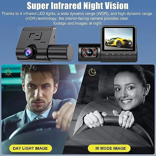 Front Rear Car Dash Recorder - 1080P FHD
