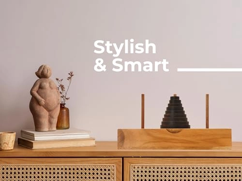 Tower of Hanoi - 9 Rings Natural Solid Wood