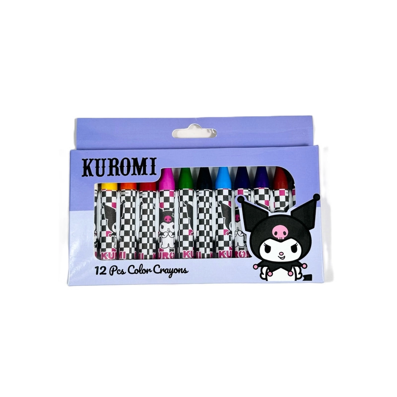 Sanrio Kuromi Ambition Crayons Kuromi Ambition Crayons - 12 Pcs