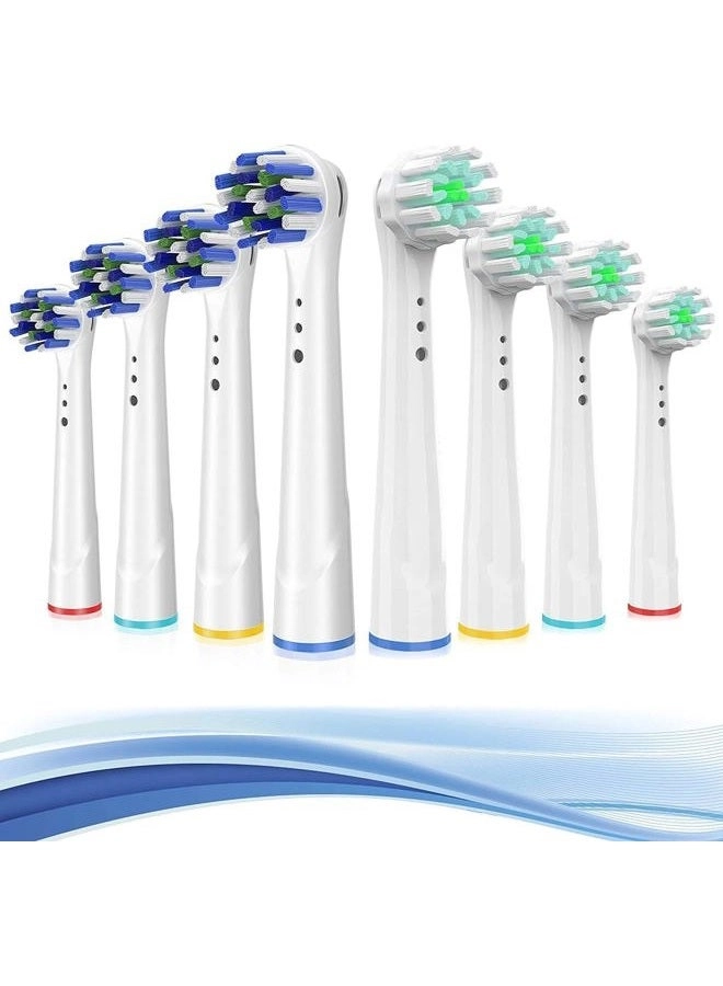 TINGOX Precision Clean Brush Heads - 8 Pack Compatible with 7000Pro 10009600 500030008000