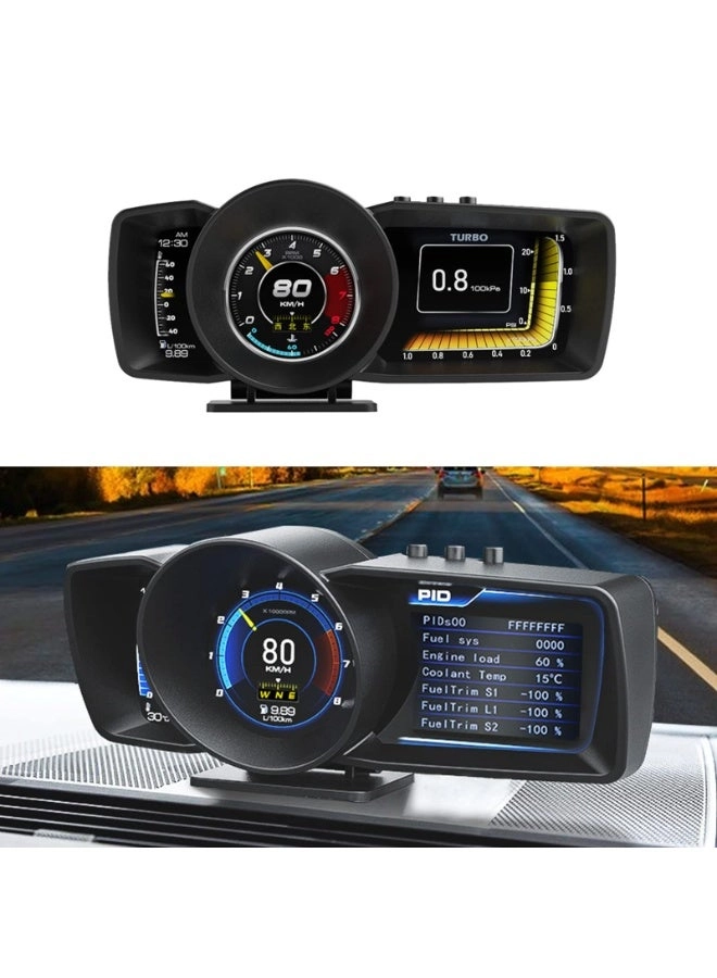 WALALLA A600 - OBD2+GPS Dual System 3 LCD Screens
