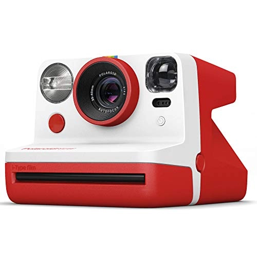 Polaroid Now - i-Type Red + Polaroid Color Film + USB Cable + Neck Strap + Microfiber Cleaning Cloth