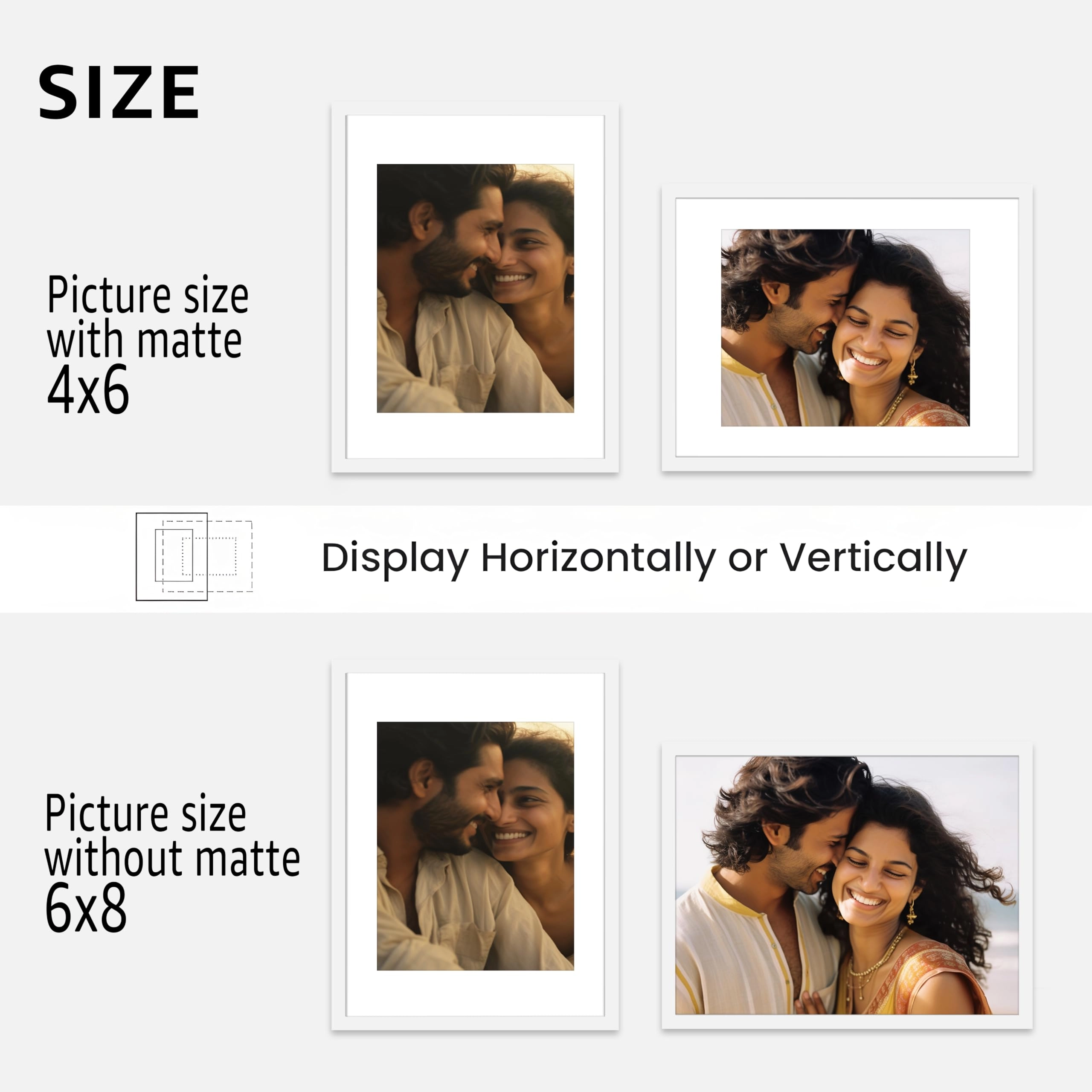 Collage Picture Frame - 6x8 Inch 9