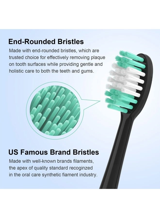 Replacement Toothbrush Heads - 10 Pack Soft Compatible with AquaSonic