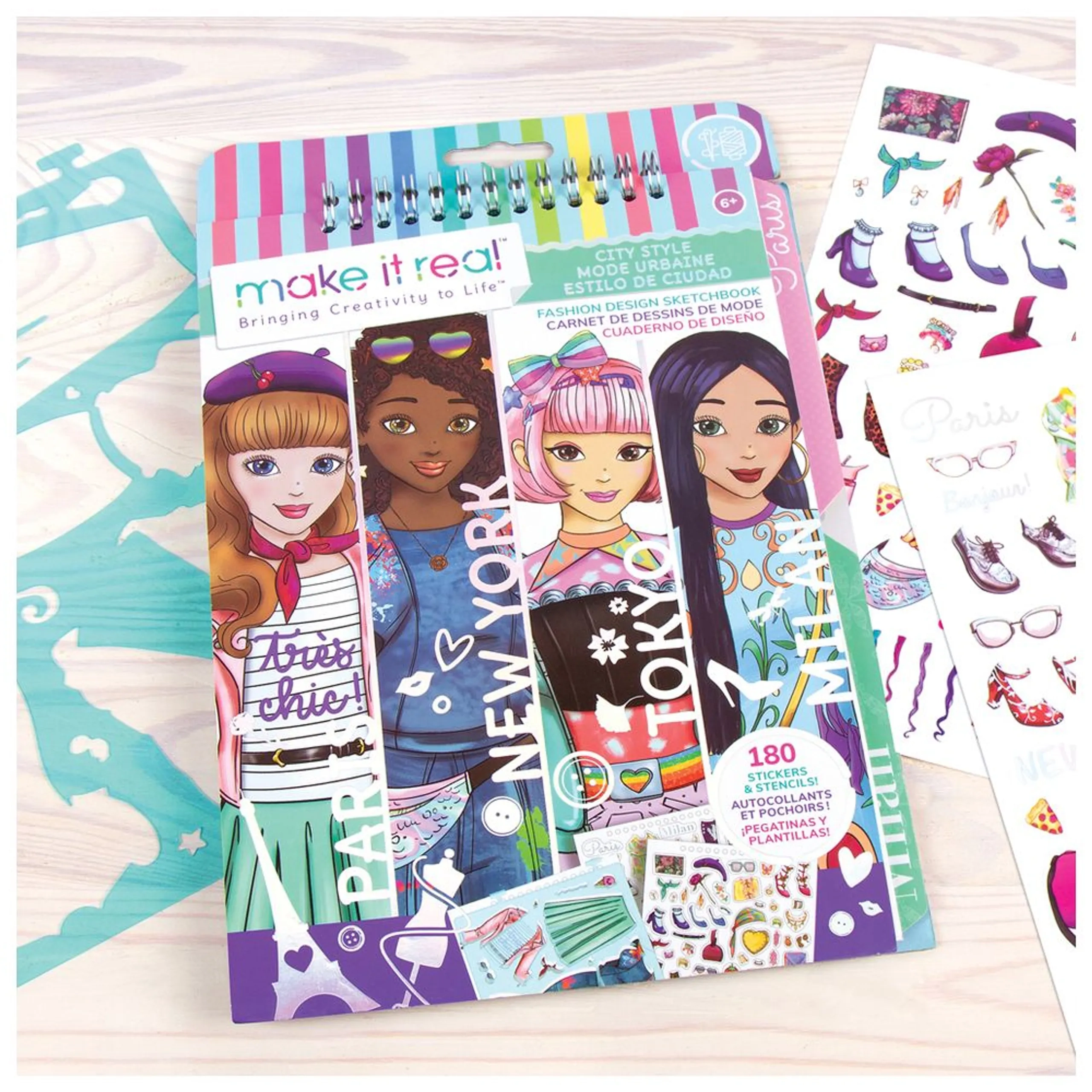 City Style Fashion Design Sketchbook Kit