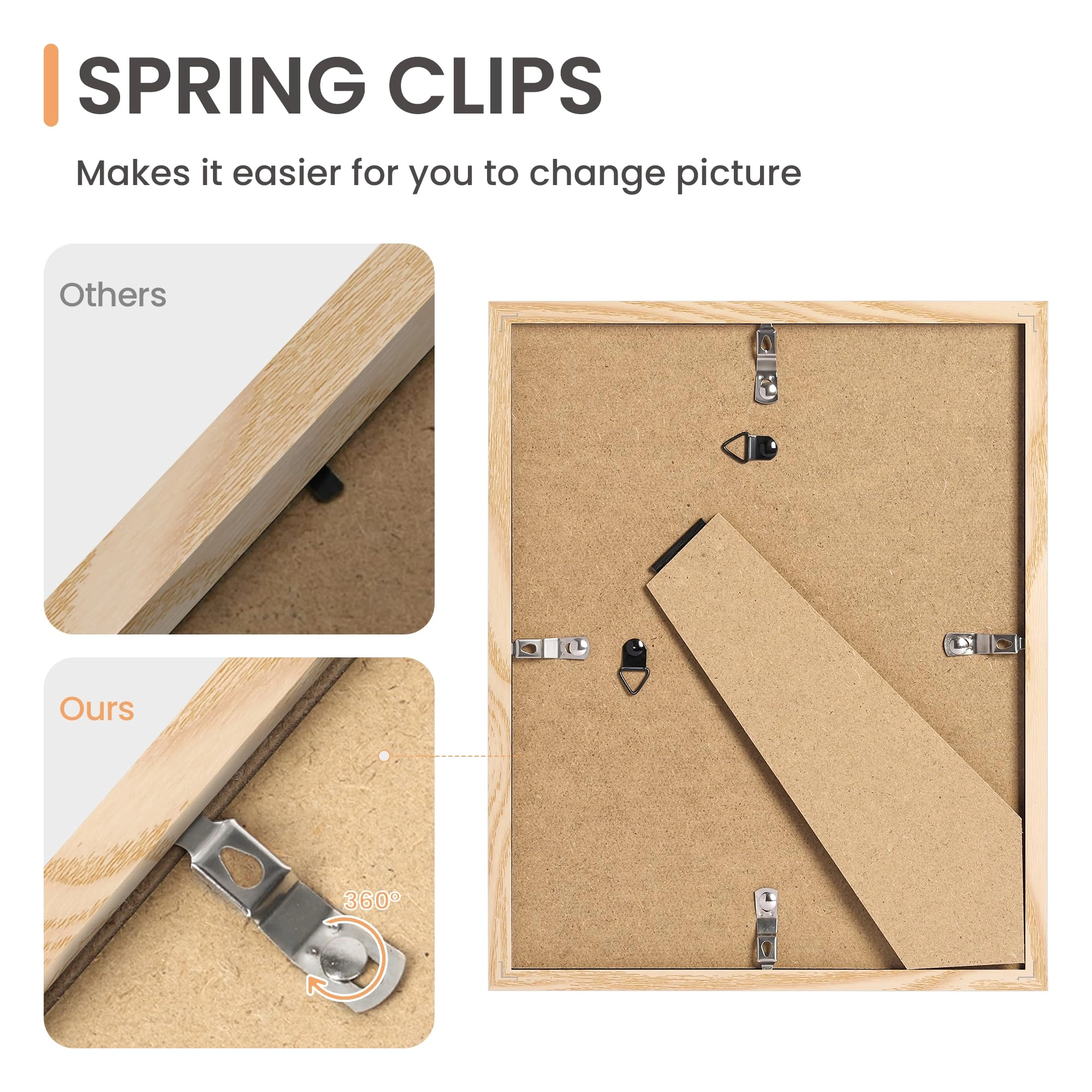 10 Pack Picture Frames - 8x10, 5x7, 4x6