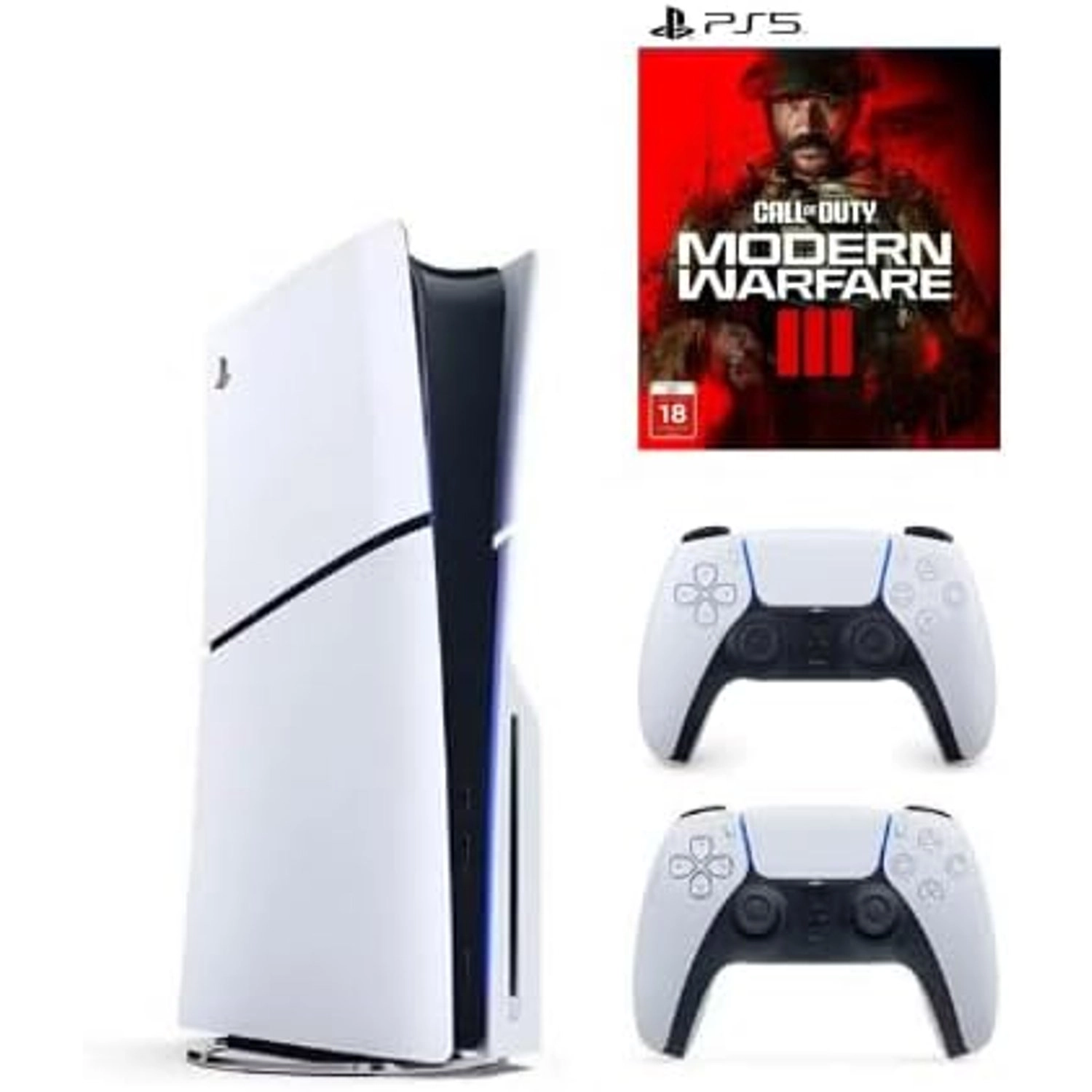 Sony PlayStation 5 Slim - 1TB + DualSense Wireless Controller + Call of Duty: Modern Warfare III International Version