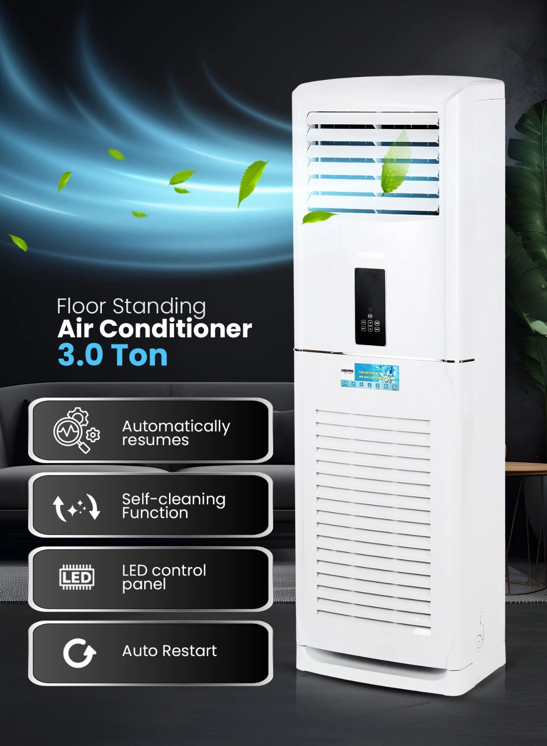 GACFS3634CA - 3 Tons Portable 32073 BTU
