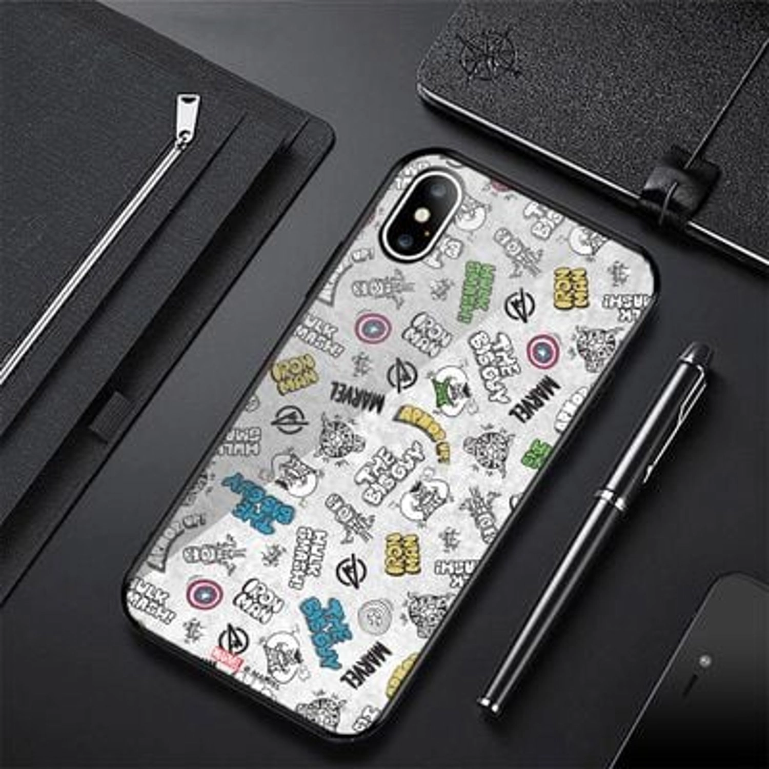 Wackylicious Avengers Cartoon Designs Back Case for iPhone Xs