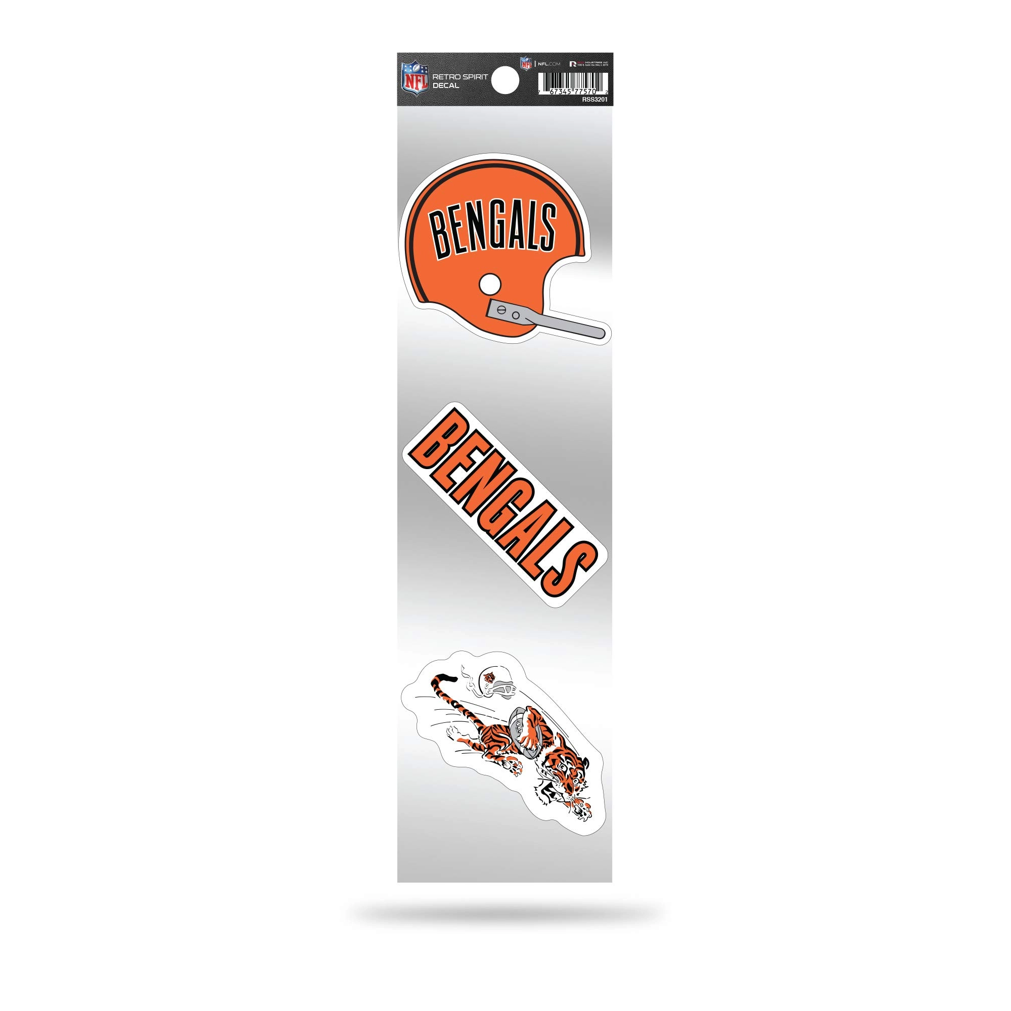 Buccaneers Retro Spirit Decals - durable vinyl material and natural fibers 3 piece(s)