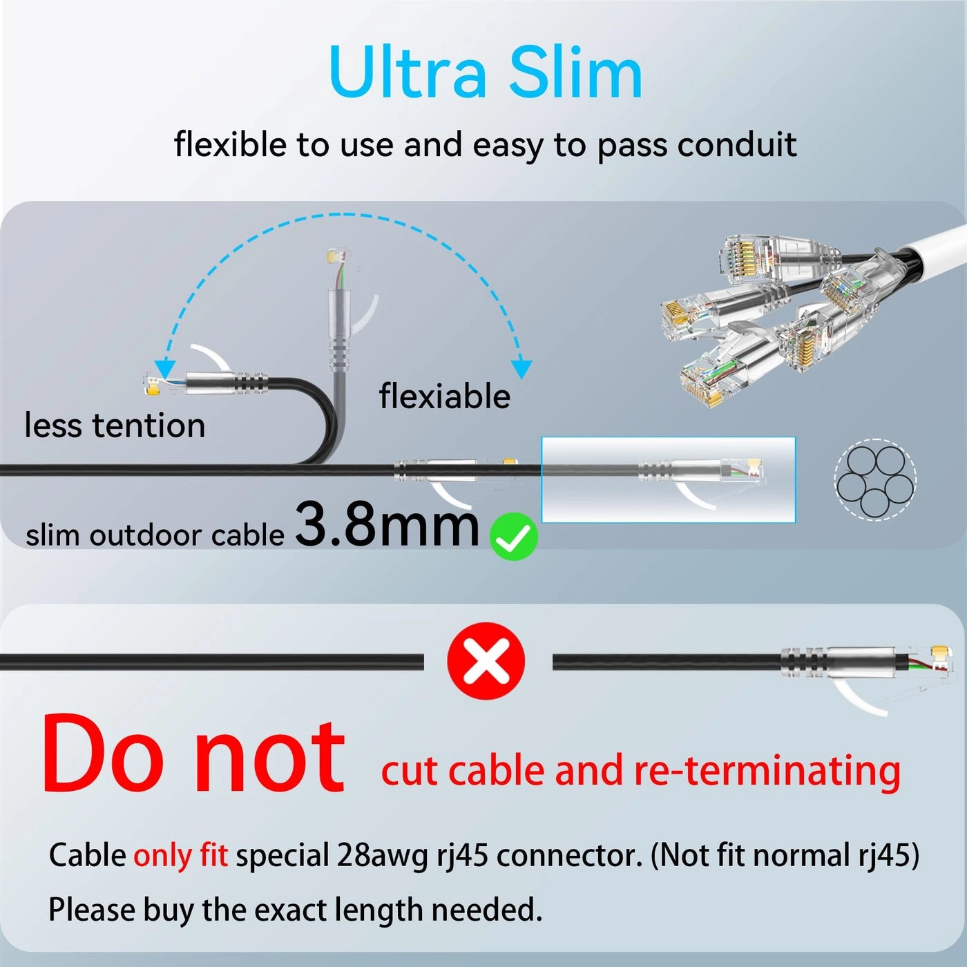 Cat6a Ethernet Cable - 100ft