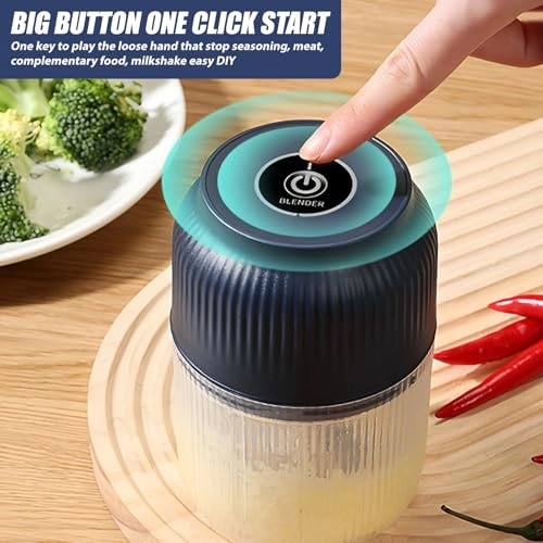 Mini Electric Chopper - 300 ml Battery USB Pack