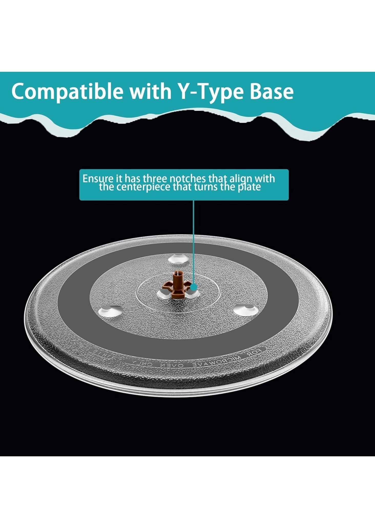 Microwave Glass Tray - 12.5’’
