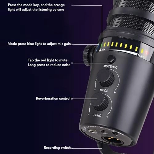 KKPLZZat6sy2v7ug USB Microphone