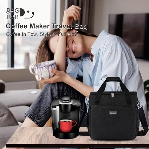 Coffee Maker Travel Bag - Compatible with Keurig K-Slim K-Supreme Grey