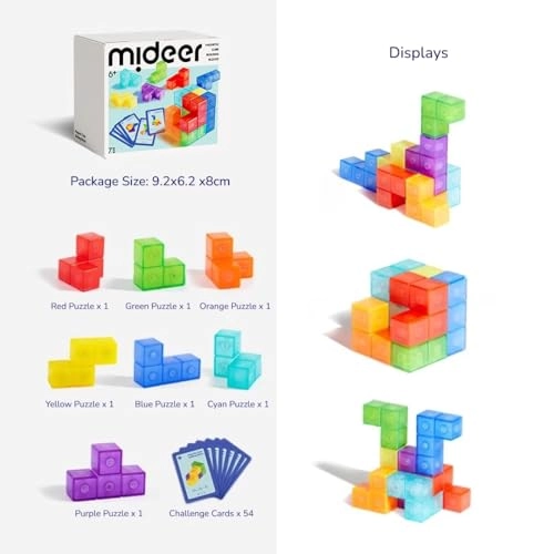 Magnetic Building Blocks Cube - 7pcs
