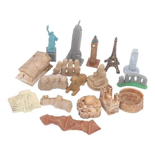 Miniature Ancient Buildings - Egyptian Pyramids Plastic