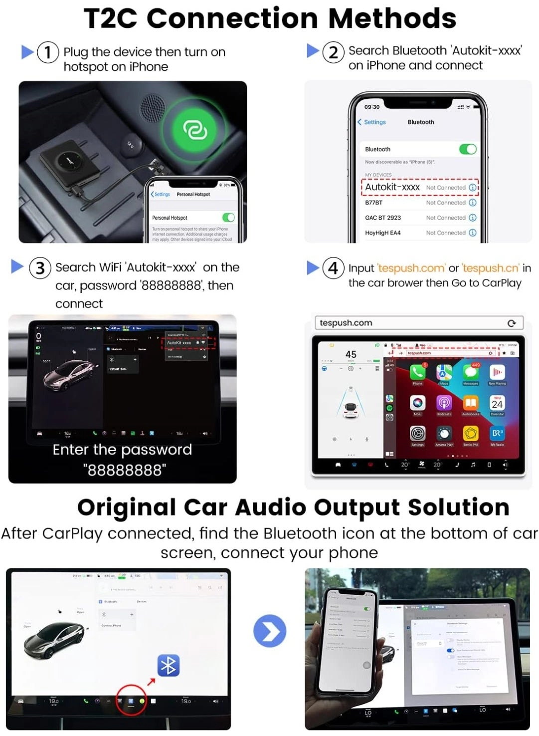 Wireless Carplay Adapter - Plug & Play 5G for iPhone