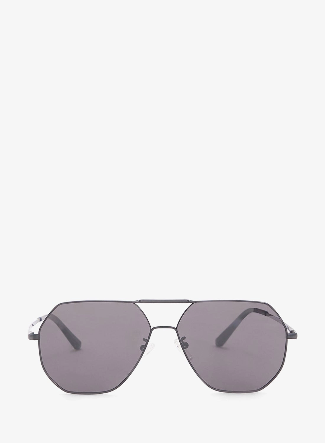 Angular Aviator Sunglasses - Black