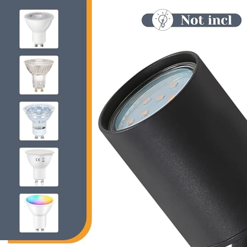 Ceiling Light - 4-light GU10 Black
