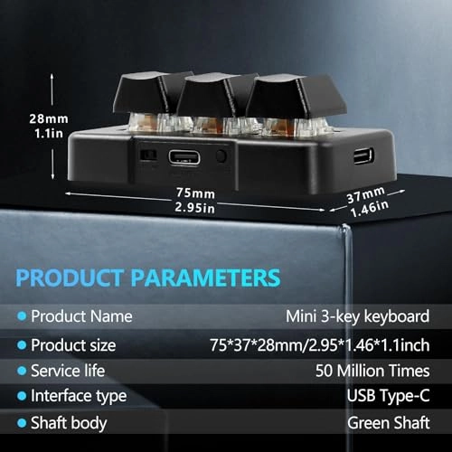 3 Key Mini Keypad - Wired