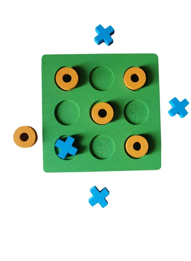 Mini Tic Tac Toe Wooden Puzzle (TIC494) - 1 pcs