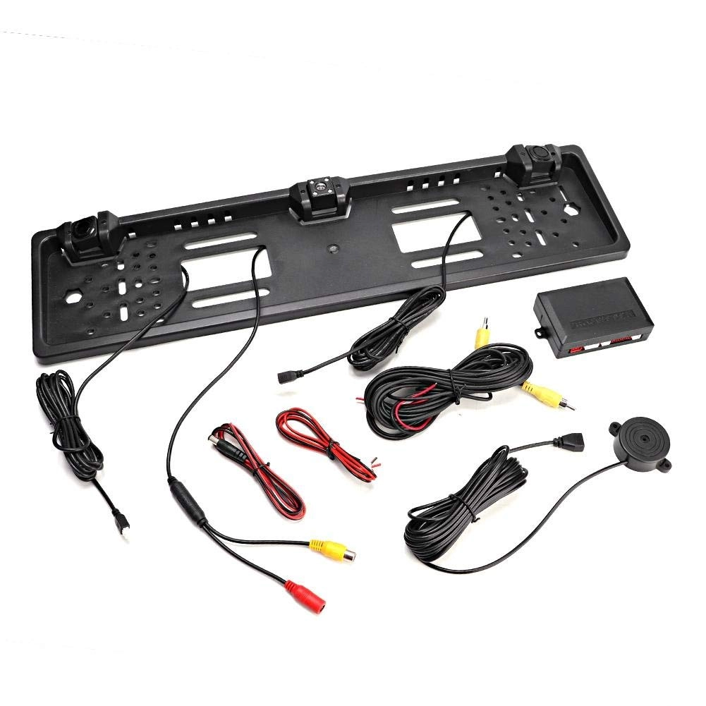 JFYBC License Plate Frame with Backup Camera - Night Vision