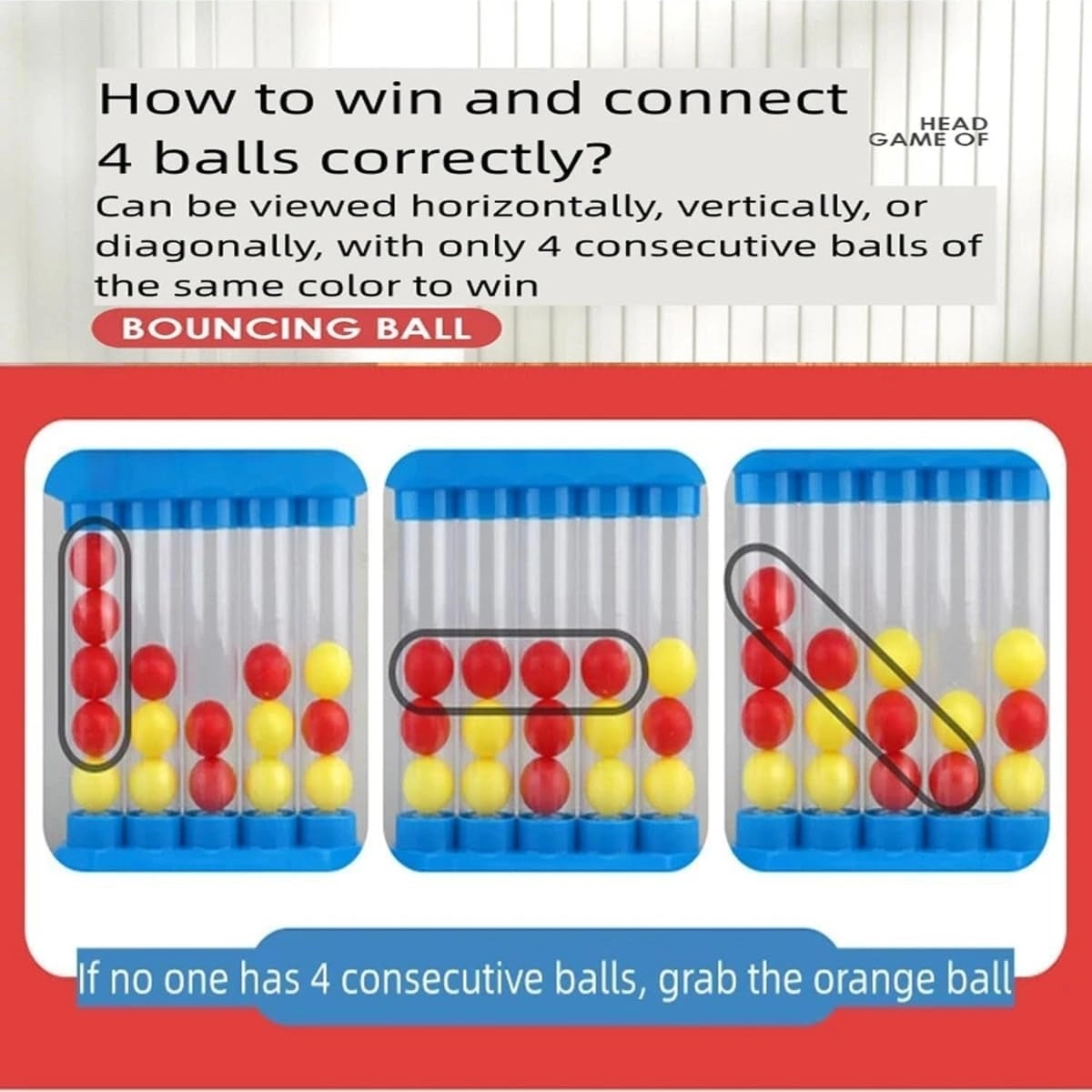 Bounce Ball Game - Tabletop 4 in a Row