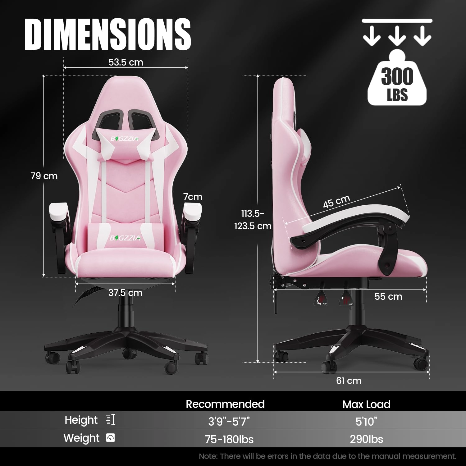 A gaming chair - Adjustable Height Reclining Feature