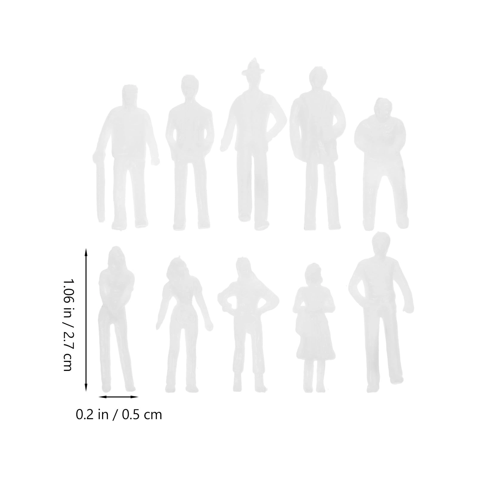 Miniature People Figures - 50pcs 175 scale