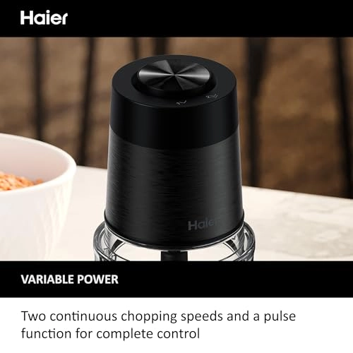 Mini Food Processor - 550W 2 Speeds Glass Bowl