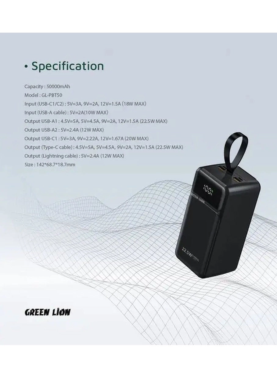 GNPWT50KPBBK - 50000 mAh 22.5W