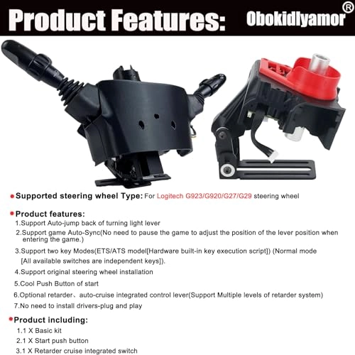 DIY Racing Simulator Steering Wheel Turn Signal Wiper Lever Switch Add-on - G27/G29/G920/G923/T300/T300RS/GT/T248/T248X