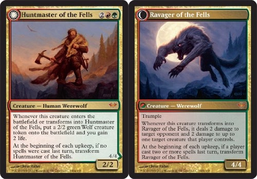 Magic: the Gathering Magic the Gathering Huntmaster of the Fells Ravager of the Fells 140