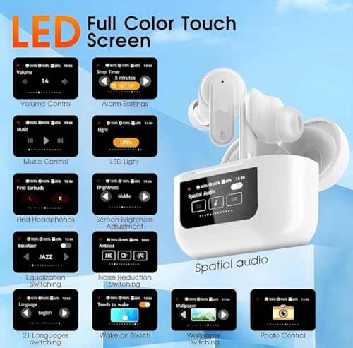 Smart Touch Screen Wireless Earbud