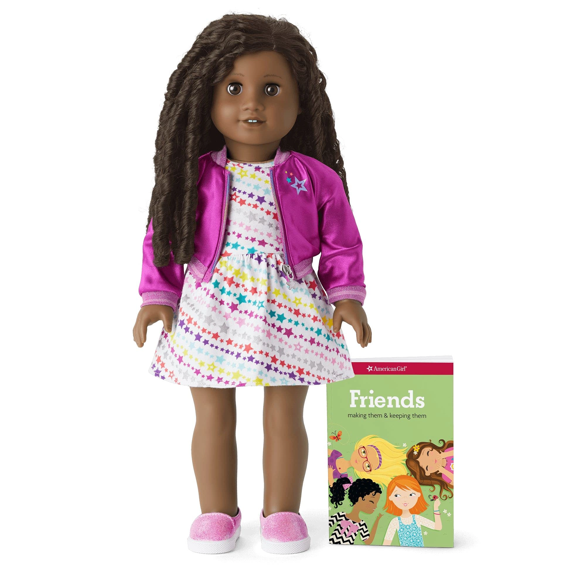 Mattel American Girl Truly Me - 18 Inch Brown Eyes Curly Black-Brown Hair