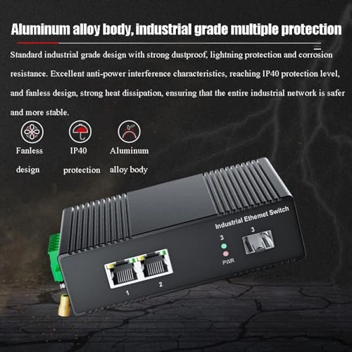 Ethernet Switch - 1 Optical 4 Electrical Gigabit SFP