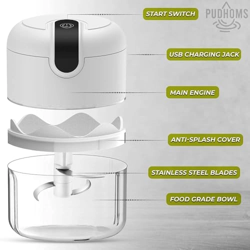 Mini Garlic Chopper - 250ML 45 watts