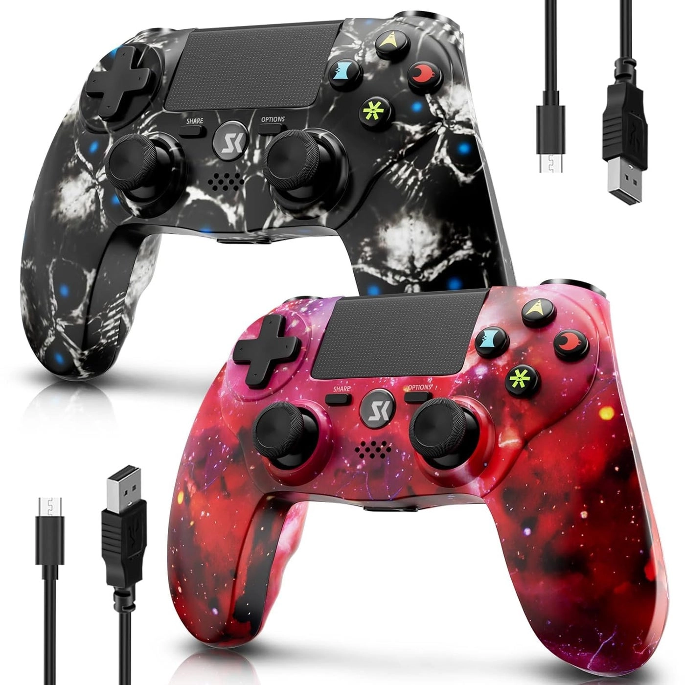 CHENGDAO Wireless Controller - PS4 2 Pack